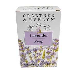 NEW Crabtree & Evelyn Lavender Bar Soap 3.5 Oz Vintage 1995 New in Box